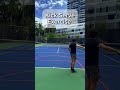 Kick serve exercise for tennis