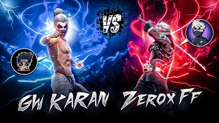 Zerox FF vs Gw Karan || After 2 Yers Comeback On Mobile | FREE FIRE