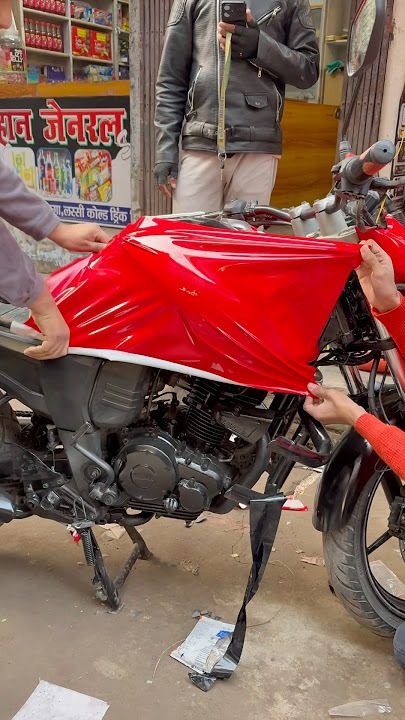 Yamaha fzs wrapped in Red😱🔥 #shorts #ytshorts #modified