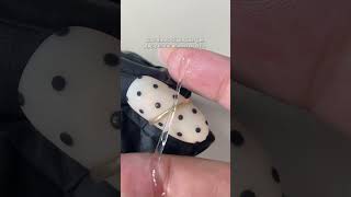 Miu Miu Polka Dot + Chrome Wire Wrap Nail Trend