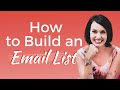 How to Build an Email List From Scratch - What Email Software to Use