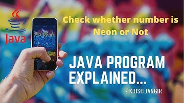 3. Java - Check Neon Number or Not