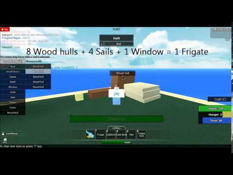 Roblox Survival Beginnings Crafting Boats Youtube - roblox survival beginnings