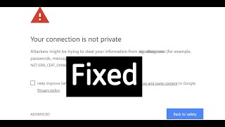Your connection is not private fixed | wordpress error | udru / hindi [2020]