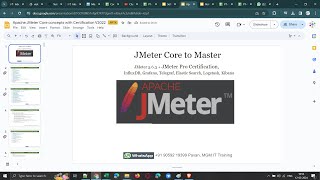 Performance Testing-March12-JMeter, BlazeMeter with Certification-WhatsApp#9059219399 for Enrollment