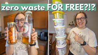 ZERO WASTE LIVING ON A BUDGET?? How to live zero waste FOR FREE (part 8)