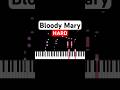 Bloody Mary 🩸 (HARD Piano Tutorial) | #tiktok #shorts #piano #tutorial #pianotutorial