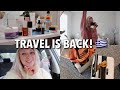 prep + pack with me for GREECE (first international trip since covid!)