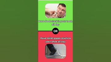 Would you Rather Hardest Choices Ever Embarrassing Edition - P6 / #short #quiz #wouldyourather