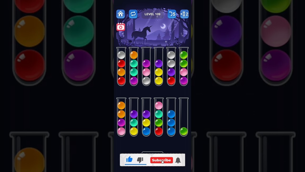 Ball Sort Puzzle Level 108-111 Please hit like and subscribe Thank yoi