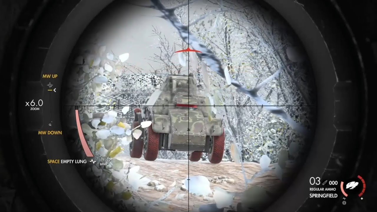 Gameplay Sniper Elite 4_ Clashes with enemy tanks