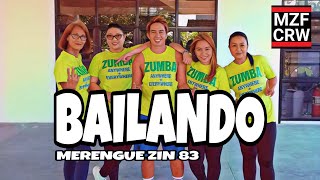 ZIN 83 BAILANDO | MERENGUE | ZUMBA FITNESS | MZF CREW | LAREN SUNGA