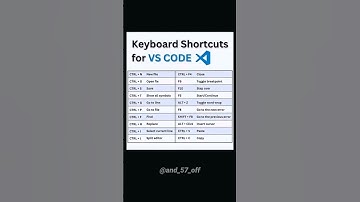 keyboard shortcuts for VScode  #programming