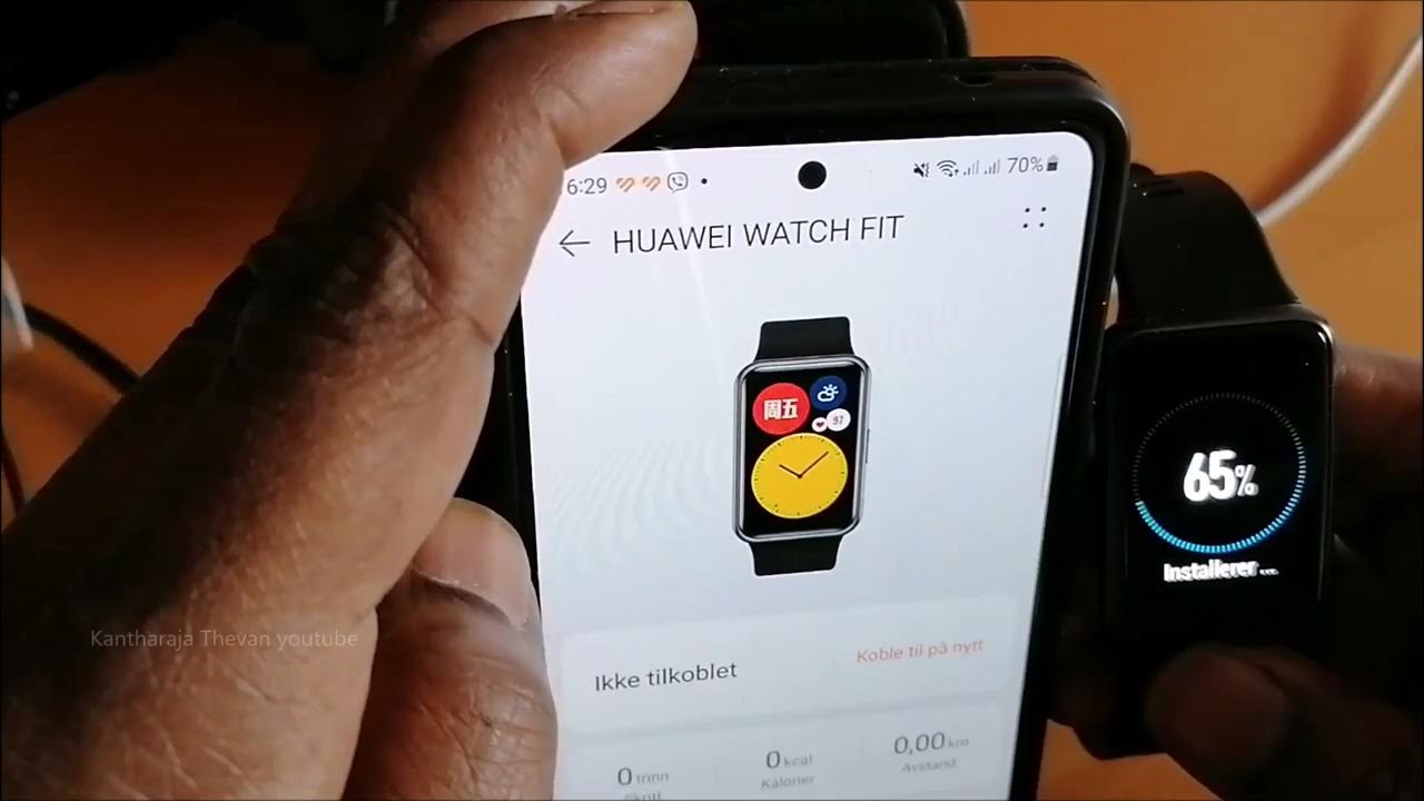Huawei Watch Fit TIA-B09 - Setup, Pairing To android mobile - YouTube