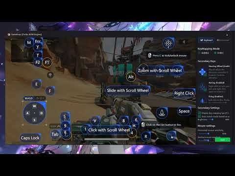 Apex Legends Mobile on Gameloop Emulator - change cursor lock/unlock key