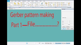 Gerber Beginner Tutorial How to use pattern design ICON,File,Create,Part 1 screenshot 1