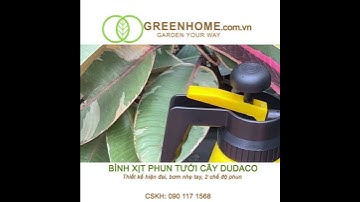 Bình tưới cây phun sương Dudaco, 2 lít, bơm nhẹ tay, 2 chế độ phun tia hoặc xoè, bền, đẹp |Greenhome