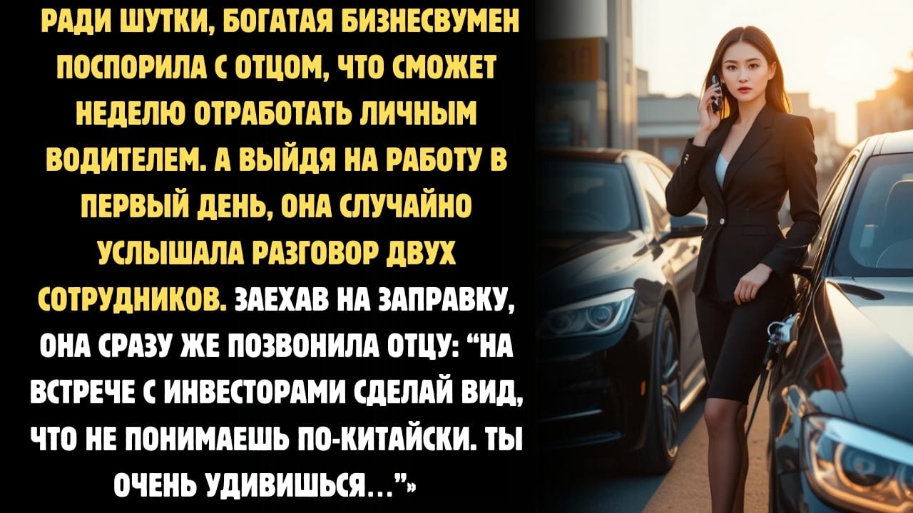 БОГАТАЯ БИЗНЕСВУМЕН НЕДЕЛЮ РАБОТАЛА ВОДИТЕЛЕМ — ТО, ЧТО ОНА УСЛЫШАЛА, ИЗМЕНИЛО ВСЁ