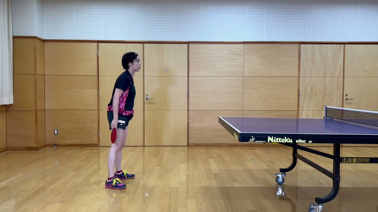 卓球王国本誌連動企画 福岡春菜の王子サービス スピードロング 上回転 Youtube