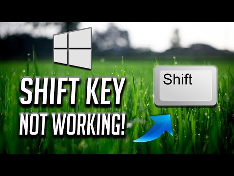 How To Fix Shift Key Not Working In Windows 10/8/7