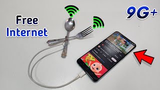 Get Unlimited Free internet without SIM Card (9G+ Super Speed)| How to make free wifi at home