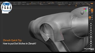 How to put clean dot stitches in ZBrush for your garments or props? 🧵👗 screenshot 2