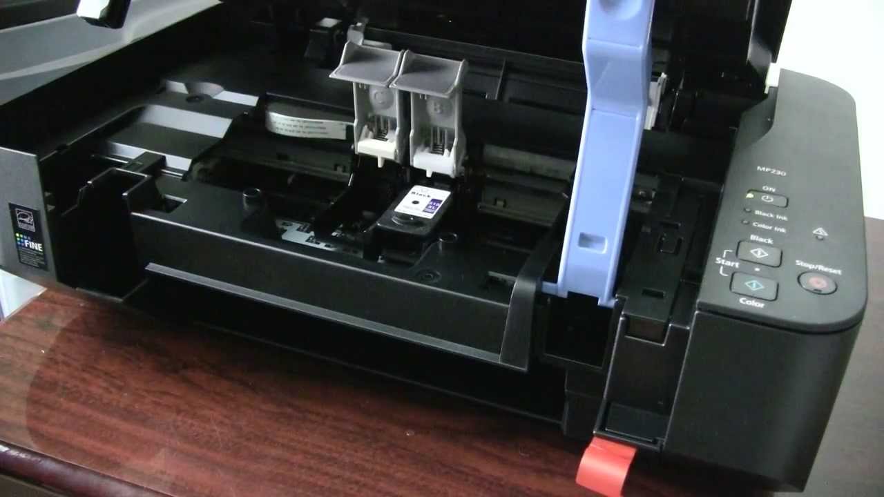 Let op In de genade van Namens How to Change Ink in a Canon Printer - YouTube