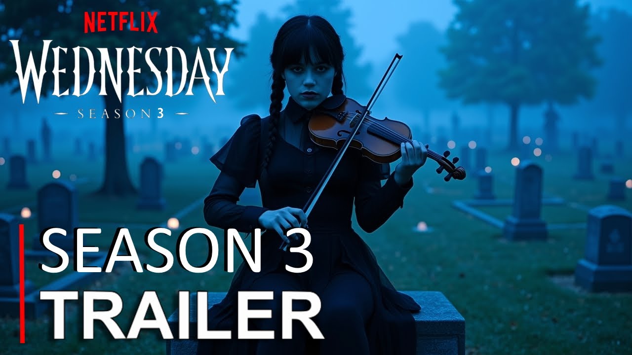 СРЕДА: СЕЗОН 3 — Первый трейлер | Дженна Ортега, Леди Гага | Netflix | 4K