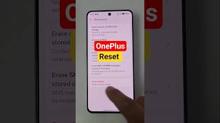 how to reset oneplus phone #android #reset #techshorts