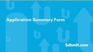 Application Summary Form