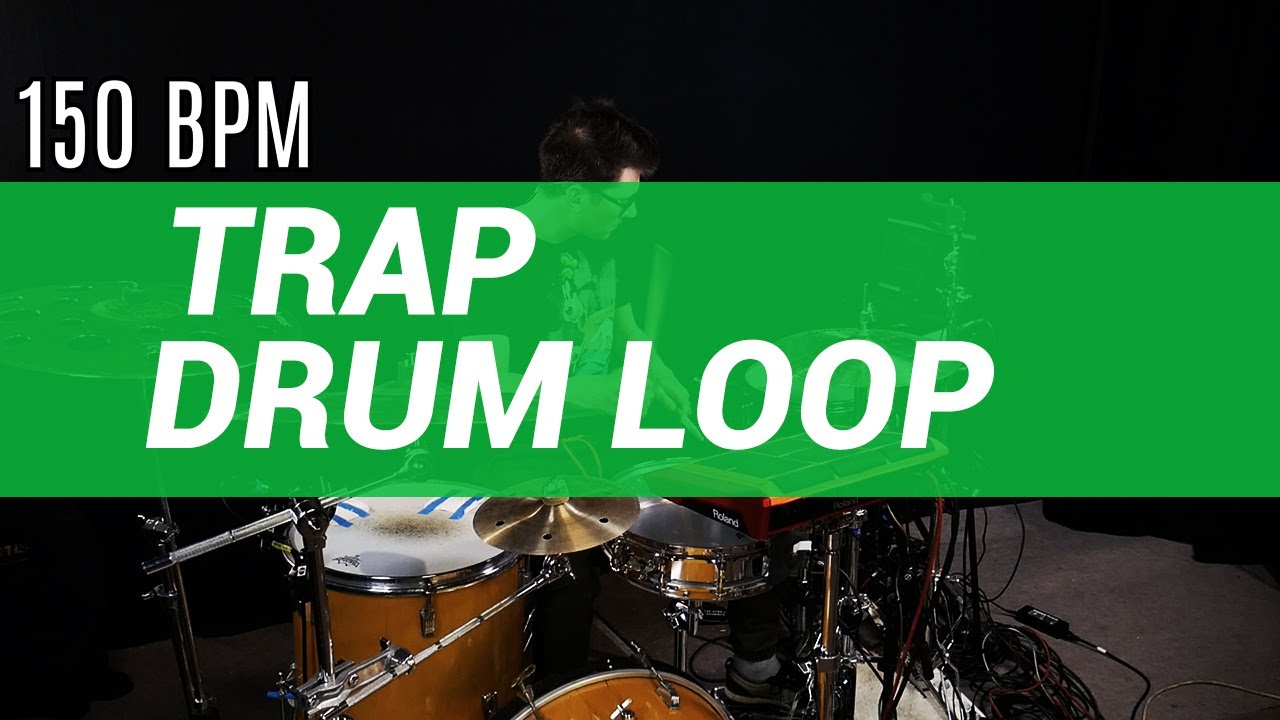 Trap drum loop 150 BPM  The Hybrid Drummer