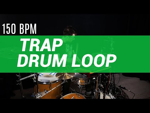 Trap drum loop 150 BPM // The Hybrid Drummer - YouTube