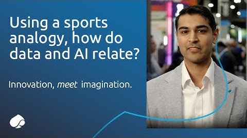 How would you explain the relationship between data and AI using a sports analogy?