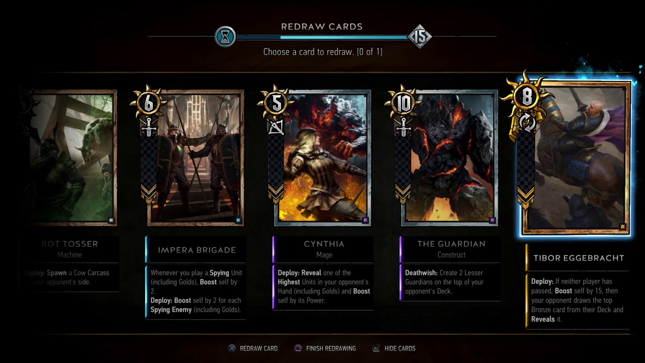 Gwent The Witcher Card Game Nilfgaard Spy Deck Clutch Win Youtube