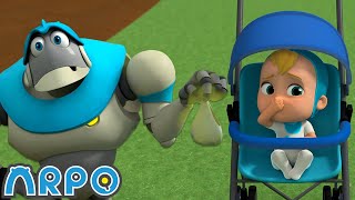 A Stinky Situation!!! | Baby Daniel and ARPO The Robot | Funny Cartoons for Kids