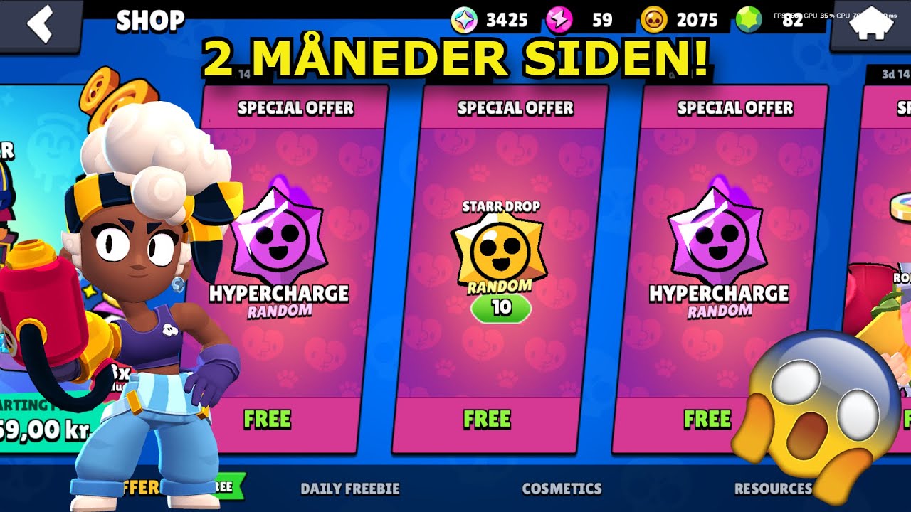2 MÅNEDER Siden JEG Sidst Har Været ONLINE I Brawl Stars! ( Dansk Brawl Stars )
