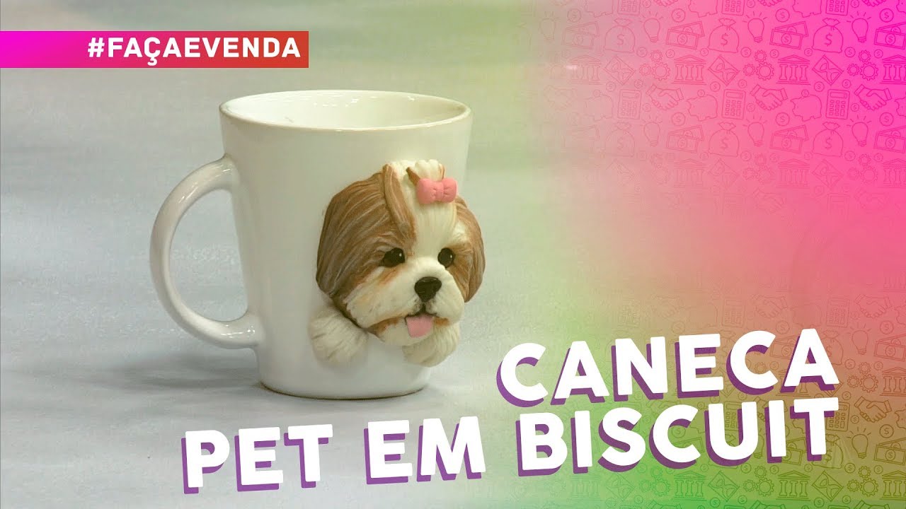 Caneca personalizada de pet com biscuit por João Silveira