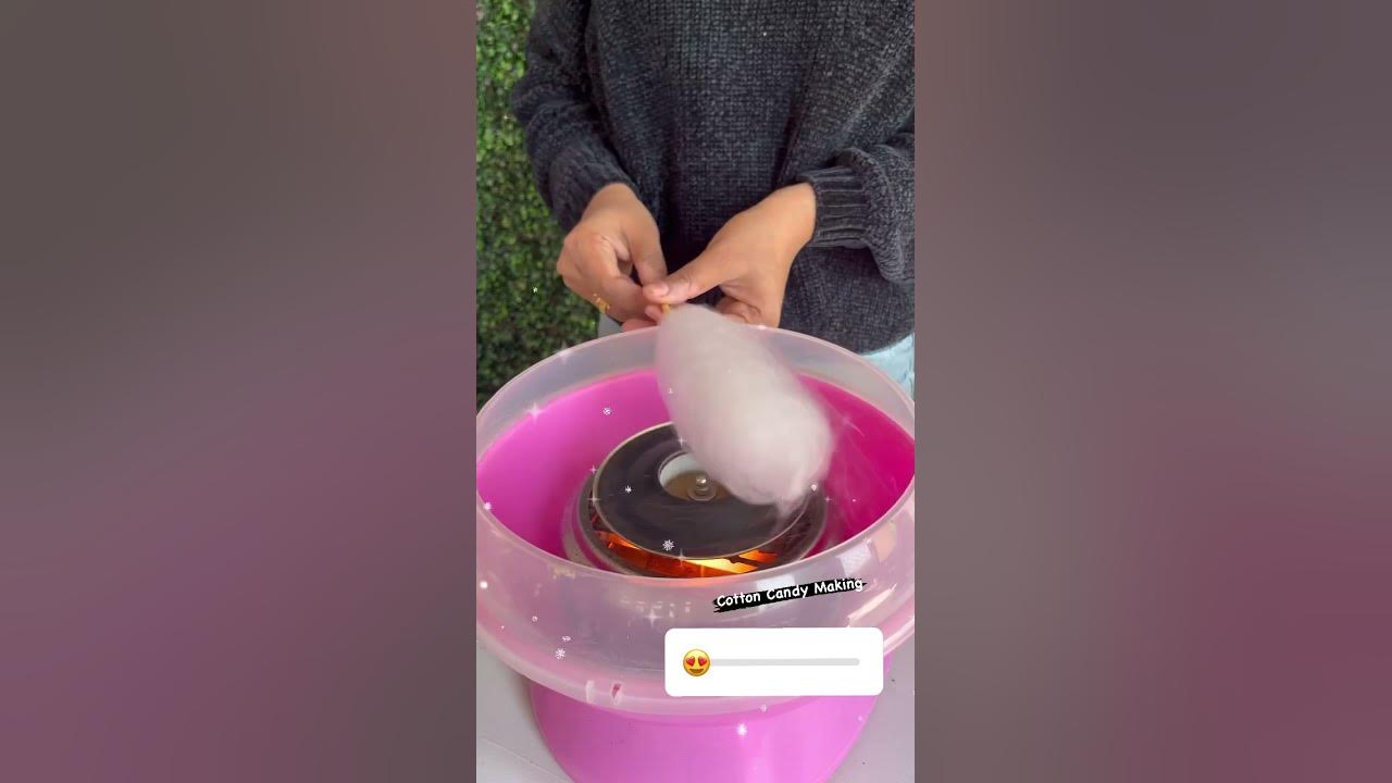 Turning cotton balls into cotton candy 