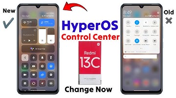 HyperOS control center for Redmi 13C Enable Now- How to change new control center Redmi 13C