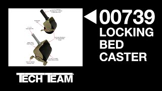 Tech Team 00739 Locking Bed Caster Set