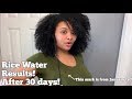 THIS IS WHAT RICE WATER DID TO MY HAIR IN 30 DAYS