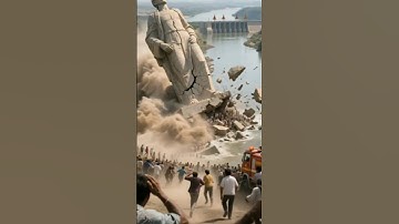 ⚡ Statue of Unity FALLS! Earthquake Disaster Recreation 🇮🇳