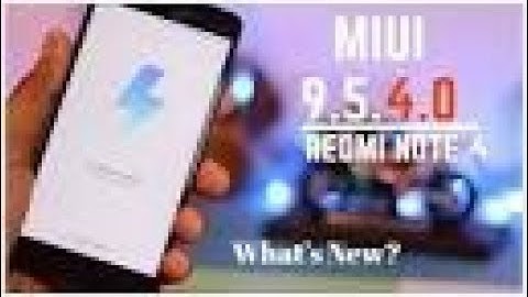 MIUI 9.5.4.0 on Redmi Note 4 | New Notification Shade | Mi coconut game