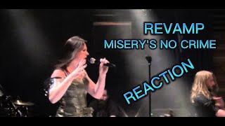 REVAMP-MISERY NO CRIME -REACTION #reaction #revamp #reactionmusic