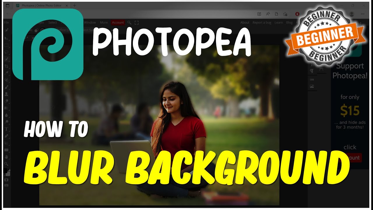 Photopea How To Blur Background YouTube Photopea How To Blur Background YouTube