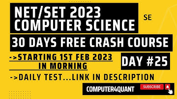 Day#25 NET/SET 2023 Crash Course Software Engineering | Computer Science