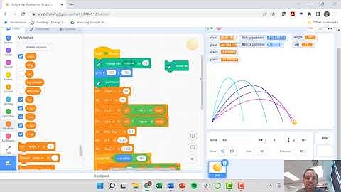 Cool Science Project! Computer coding to simulate projectile motion: coding the simulation - Part 2