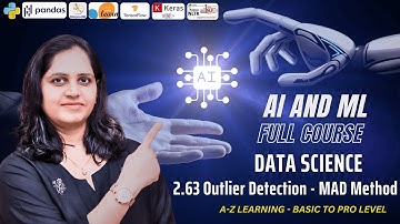 #73. Outlier Detection in Python Using MAD | Data Science Full Course | AI and ML Full Course