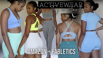 Amazon + Fabletics Activewear Try-on Haul 👀 | Flattering AND Comfortable 💪🏾🔥 | Leggings, Sets + more