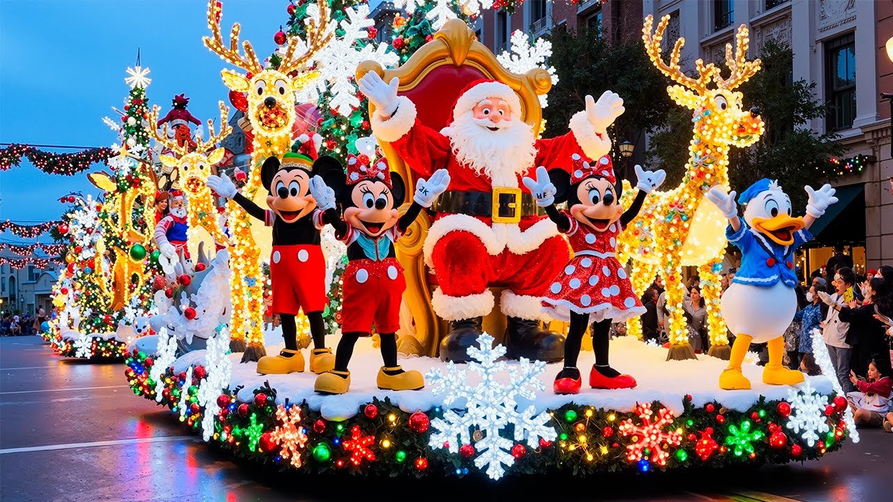 Disneyland A Christmas Fantasy Parade | Disney Christmas Parade Filming, Christmas Decorating Ideas